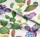 Cactus Patterned Digital Printed Fabric